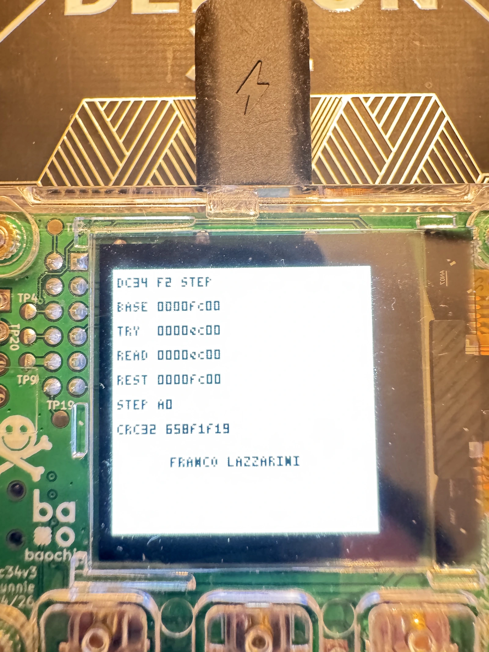 Physical stepping diagnostic identifying the silicon as A0