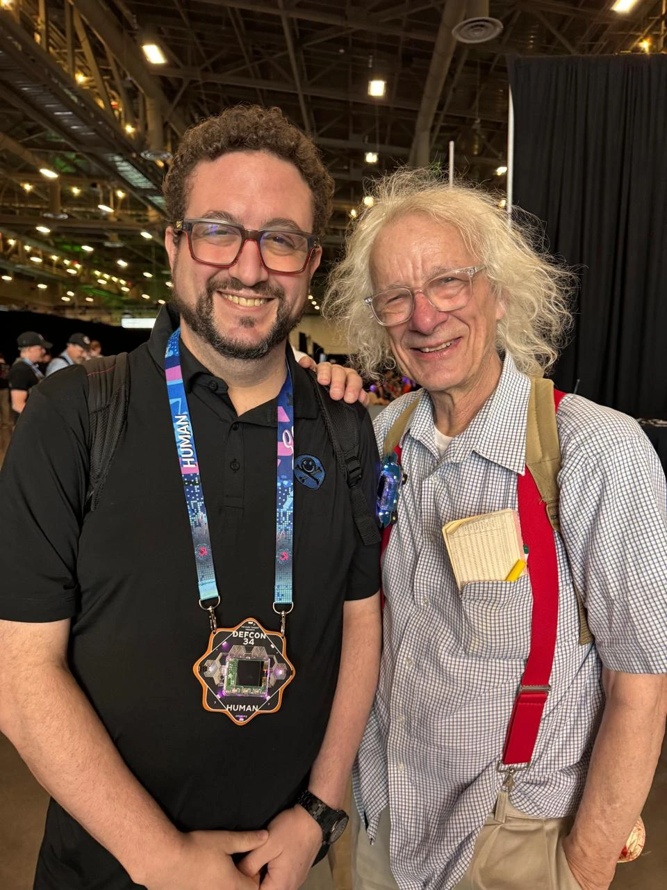 With Clifford Stoll during DEF CON 34